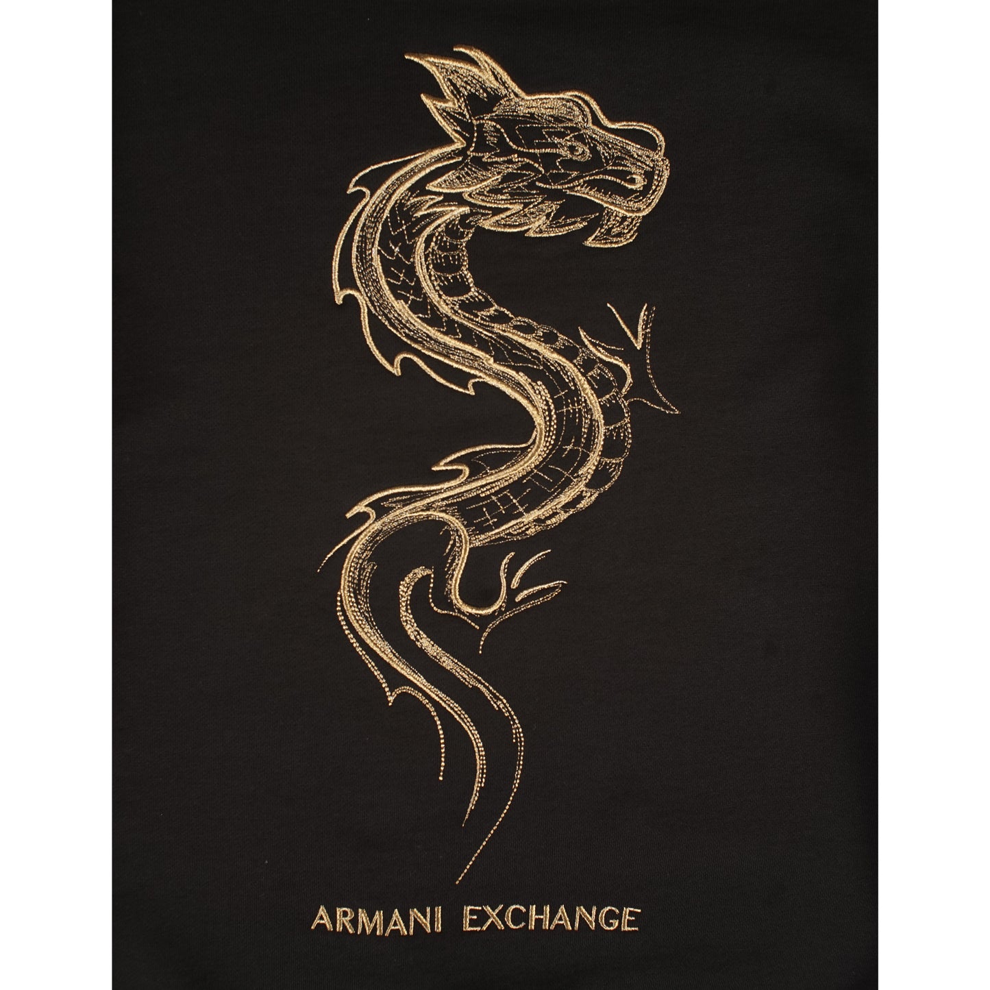 Armani Black Sweater Gold Dragon