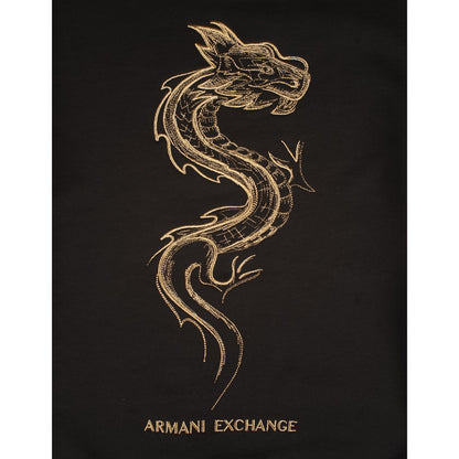Armani Black Sweater Gold Dragon