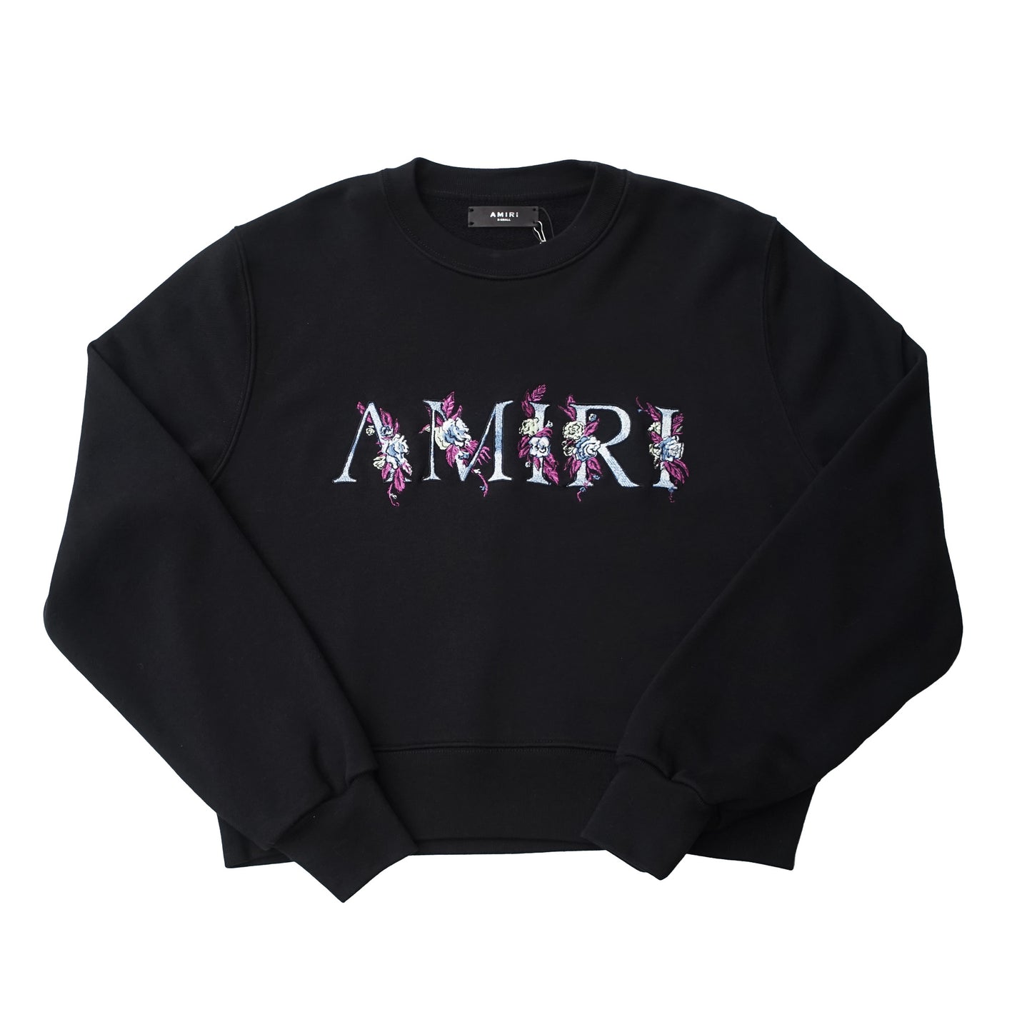 AMIRI Logo-Embroidered Loopback Cotton Jersey Sweatshirt