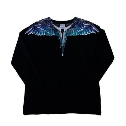 Marcelo Burlon County of Milan Black & Blue Wings Sweatshirt