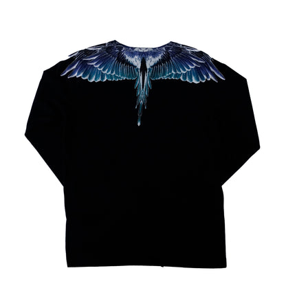 Marcelo Burlon County of Milan Black & Blue Wings Sweatshirt