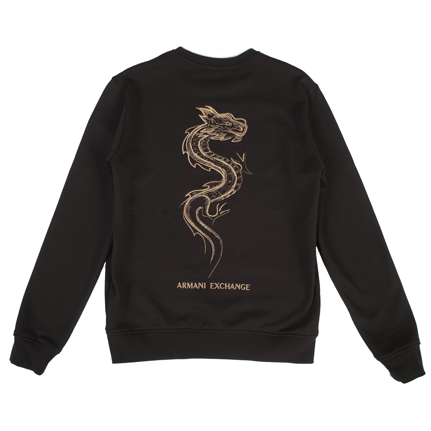 Armani Black Sweater Gold Dragon