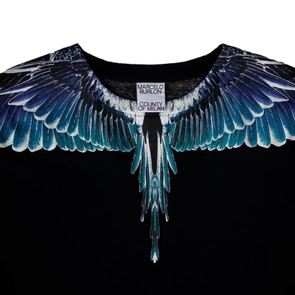 Marcelo Burlon County of Milan Black & Blue Wings Sweatshirt