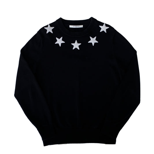 Givenchy Star Crewneck Knitted Sweatshirt