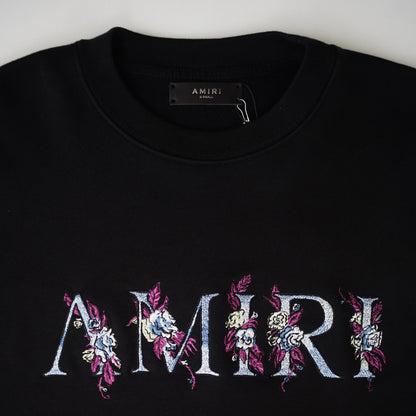 AMIRI Logo-Embroidered Loopback Cotton Jersey Sweatshirt