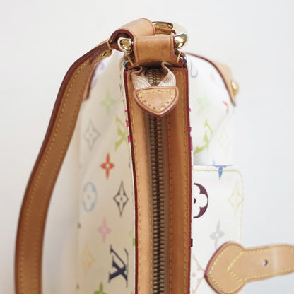 Louis Vuitton Vintage Eliza Shoulder Bag- Monogram Multicolore in white