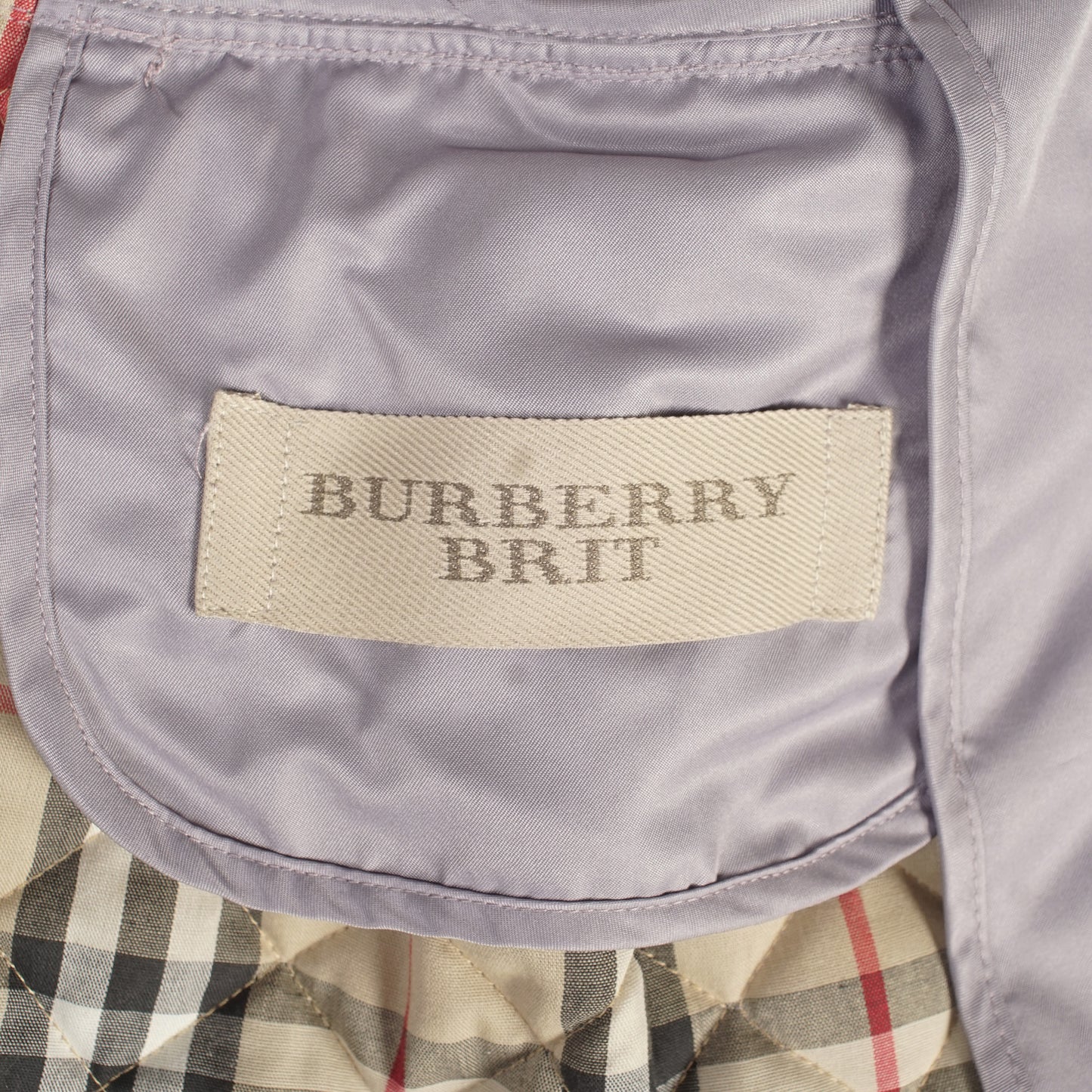 Lilac Burberry Waist Coat