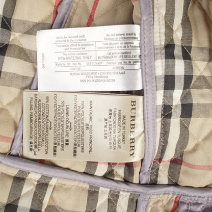 Lilac Burberry Waist Coat