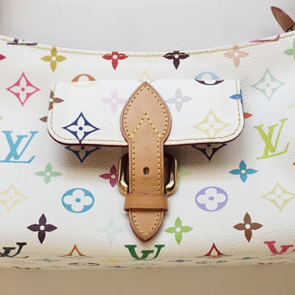 Louis Vuitton Vintage Eliza Shoulder Bag- Monogram Multicolore in white