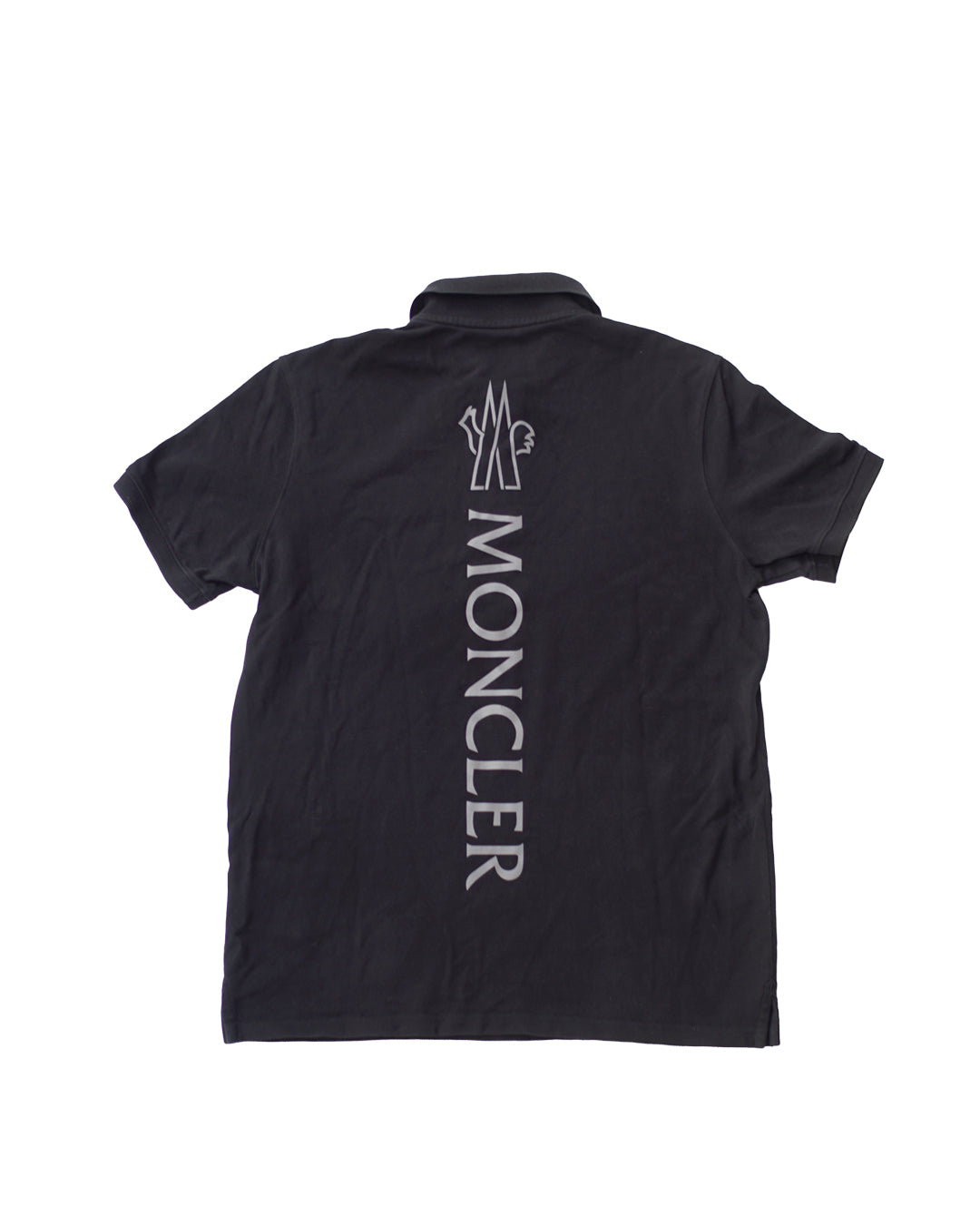 Moncler Logo Patch Cotton Piquet Polo Shirt