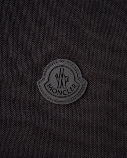 Moncler Logo Patch Cotton Piquet Polo Shirt